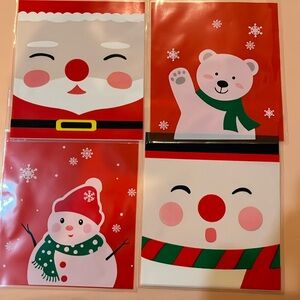 3’x3’ Christmas Favor Bags 30 Pieces NIP